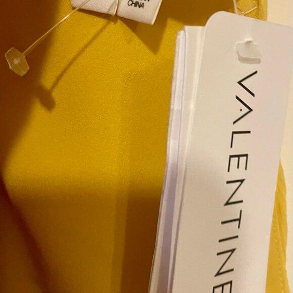 NWT VERONICA BEARD Florencia YELLOW Crinkle Silk EVENING DRESS MOB PROM 4 $698! - Picture 10 of 12